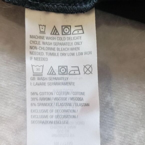 Belle By Kim Gravel Shirt Womens XL Black Slub Knit Flutter Sleeve V Neck Top - Picture 9 of 11